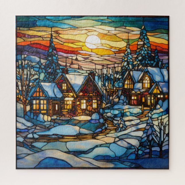 Winter-Glass-Puzzle Puzzle (Vertikal)
