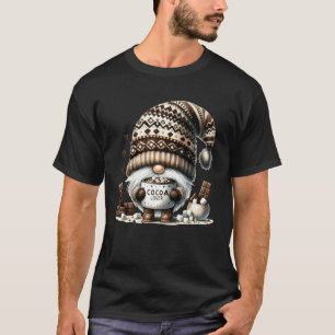 Winter-Gnom mit Heißgetränkebecher und Marshmallow T-Shirt