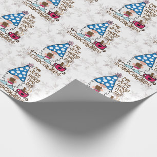 Winter Gnome Ich bin nur hier für die Schokolade Geschenkpapier