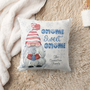 Winter GNOME SWEET GNOME Personalisiert Kissen