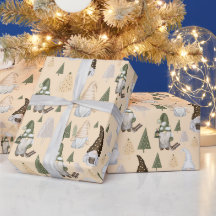 Winter-Gnome Wald Beige