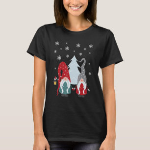 Winter Gnomies Weihnachten Karierte Nomaden für Fr T-Shirt