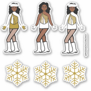 Winter Gold Dancer Stickers #1 Aufkleber