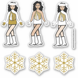 Winter Gold Dancer Stickers #2 Aufkleber