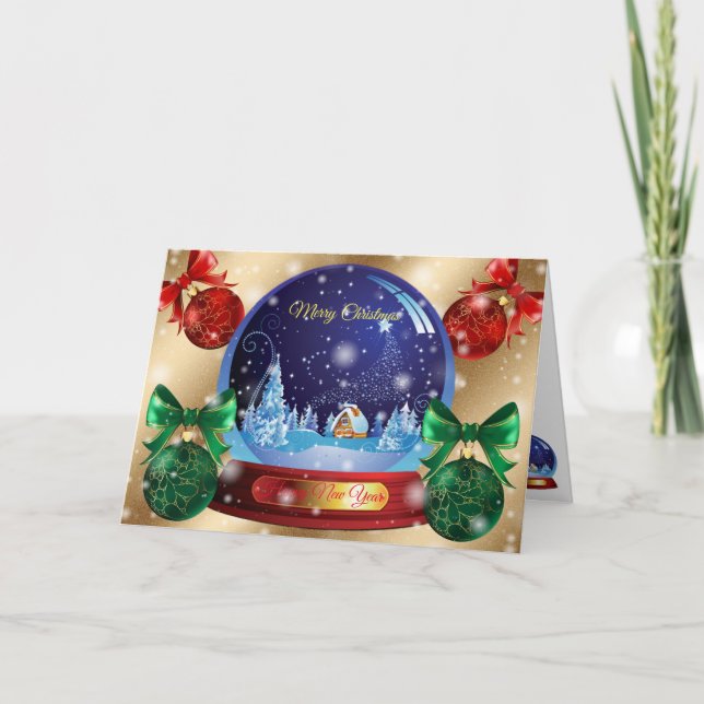 Winter Gold Karte (Vorderseite)