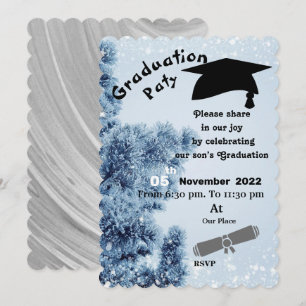 Winter Graduation Einladung