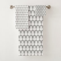 Winter-Grau-Schneemänner