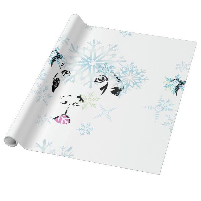 Winter Great Dane Geschenkpapier (Ungerollt)