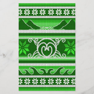 Winter Green Nordic Design Briefpapier