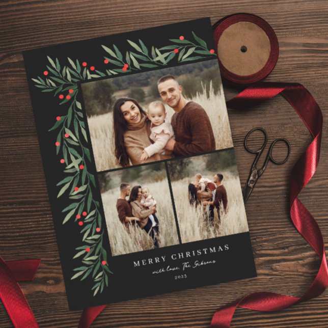 Winter Greenery Black 3 Foto Weihnachten (Von Creator hochgeladen)