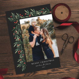 Winter Greenery Black Foto Weihnachten