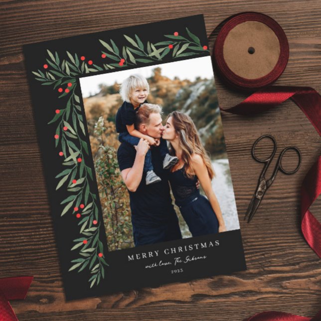 Winter Greenery Black Foto Weihnachten (Von Creator hochgeladen)