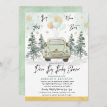 Winter Greenery Gold Drive by Baby Duschparade