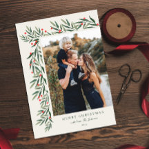 Winter Greenery Ivory Foto Weihnachten