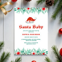 Winter Greenery Santa Baby Weihnachtsdusche
