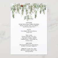 Winter Greenery Wedding Weihnachtsmenü