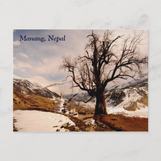 Winter grips Manang Postkarte
