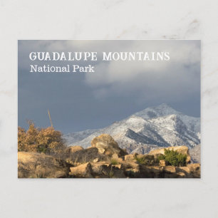 Winter, Guadalupe Peak, Guadalupe Mountains NP Postkarte