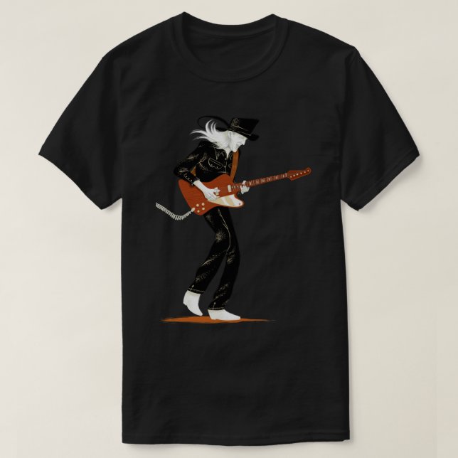 Winter Guitar Johnny Classic T-Shirt (Design vorne)