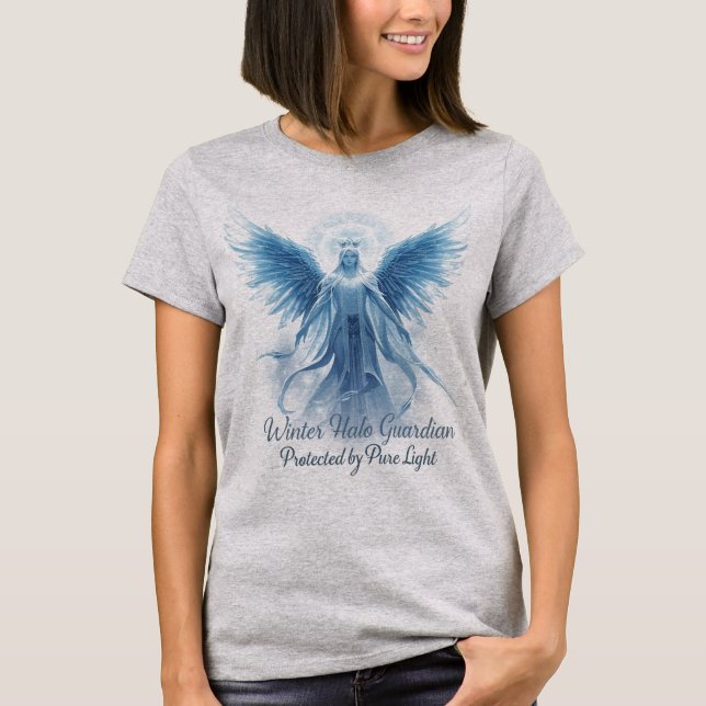 Winter Halo Guardian – Protected by Pure Light  T-Shirt (Vorderseite)