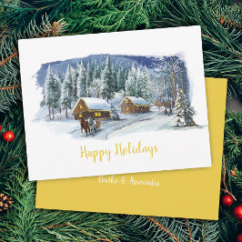 Winter Happy Holidays Weihnachtskarte Feiertagskarte