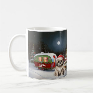 Winter Havanese Caravan Weihnachtsabenteuer Kaffeetasse