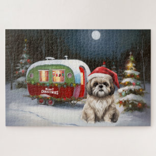 Winter Havanese Karawane Weihnachtsabenteuer Puzzle