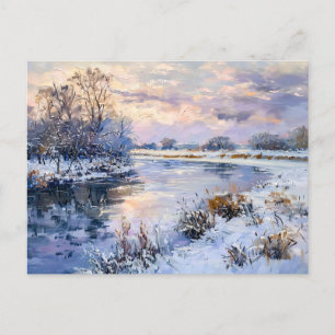 Winter Havel River Landschaft Feiertagspostkarte