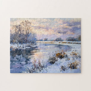 Winter Havel River Landschaft Puzzle
