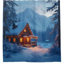 Winter Hearth - Duschvorhang