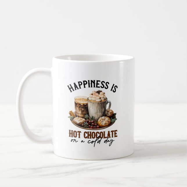 Winter-Heiße Schokolade Kaffeetasse (Links)