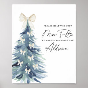 Winter helfen der betriebsamen Mama, einen Umschla Poster