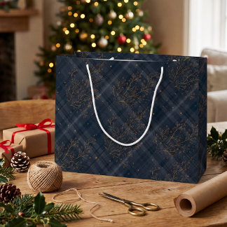 Winter Heritage Tartan | Velvet Nocturne Diamant Große Geschenktüte