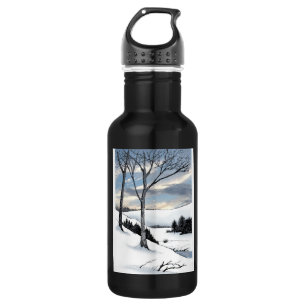 Winter Hillside Trinkflasche