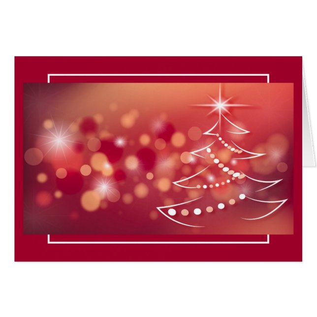 Winter Hintergrund mit Weihnachtsbaum (Vorderseite (Horizontal))