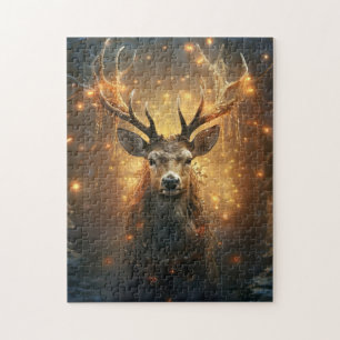 Winter-Hirschpuzzle Puzzle