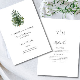 Winter Hochzeit Einladung Weihnachten Hochzeit ein