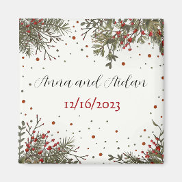 Winter Hochzeit Inspirivity Elegante Moderne Magnet