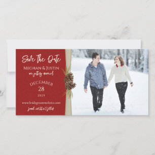 Winter Hochzeit Save the Date Foto