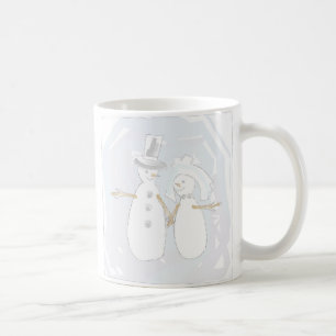 Winter Hochzeit Snowman Brie and Groom Kaffeetasse