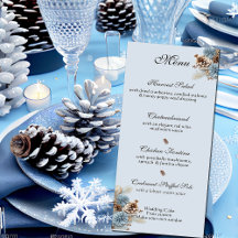 Winter Hochzeit Weihnachten Pinecones Blue Brown