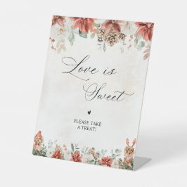 Winter Hochzeitsdusche Love Is Sweet Schild