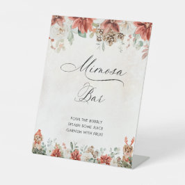 Winter Hochzeitsdusche Mimosa Bar Schild