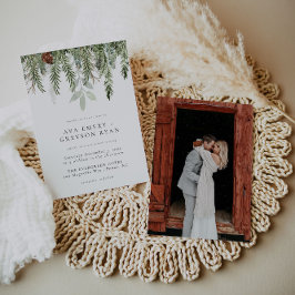 Winter-Hochzeitseinladung Einladung
