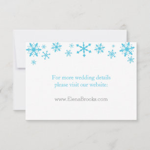 Winter-Hochzeitskarten für Snowflakes Einladung
