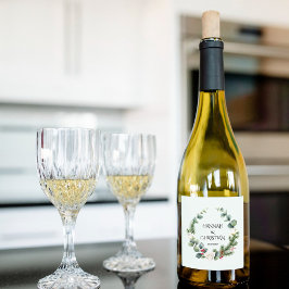 Winter-Hochzeitskranz mit Brandzweigen