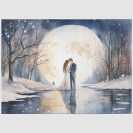 Winter Hochzeitspapier Seidenpapier