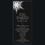 Winter-Hochzeitsprogramm Programm<br><div class="desc">Eine schöne Schneeflocke betont dieses Hochzeitsprogramm. Es ist Teil der Winter Wedding Collection und ist in mehreren anderen Farben erhältlich.</div>