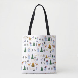 Winter Holiday All-Over-Print Tote Bag