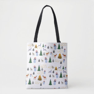 Winter Holiday All-Over-Print Tote Bag